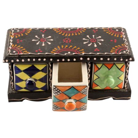 Spice Box-1410 Masala Rack Container Gift Item